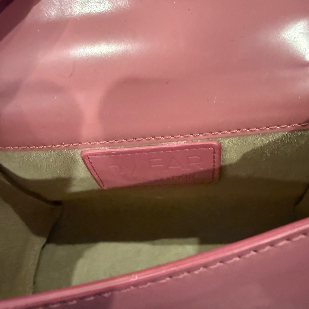 By Far Mini Pink Semi Patent Leather Bag - Picture 8 of 8